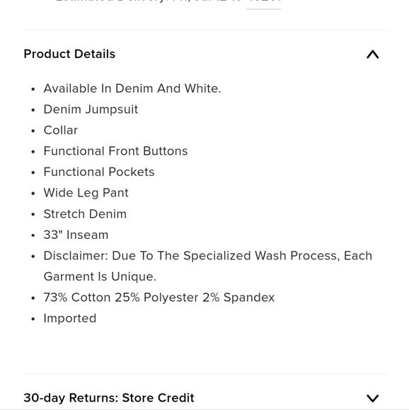 Fashion Nova Day Dreaming Denim Jumpsuit sz 1x - Picture 2 of 6